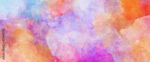 Art Abstract paint blots background, Watercolor painted background. Abstract Illustration wallpaper. Brush stroked painting. 2D Illustration.