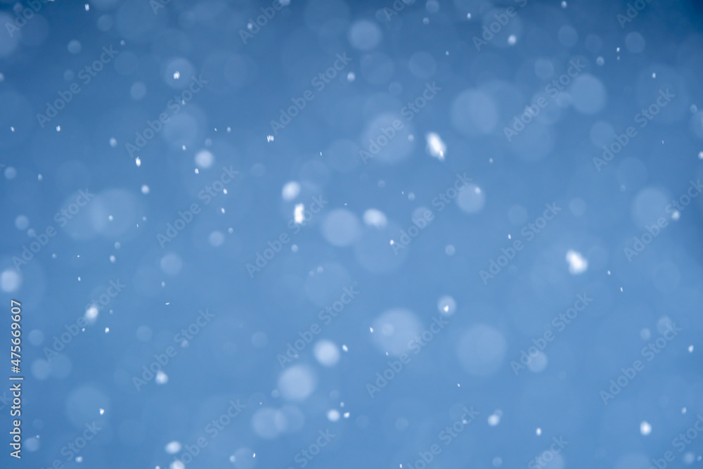 降雪の写真素材　冬の寒いイメージ