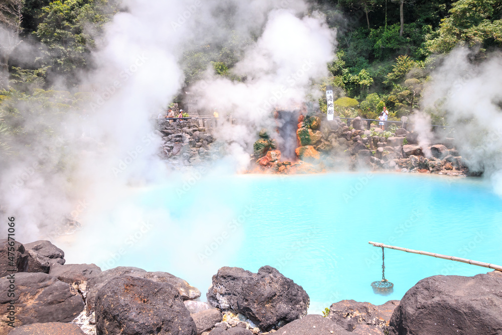 Obraz premium 海地獄 別府温泉 大分県の観光地