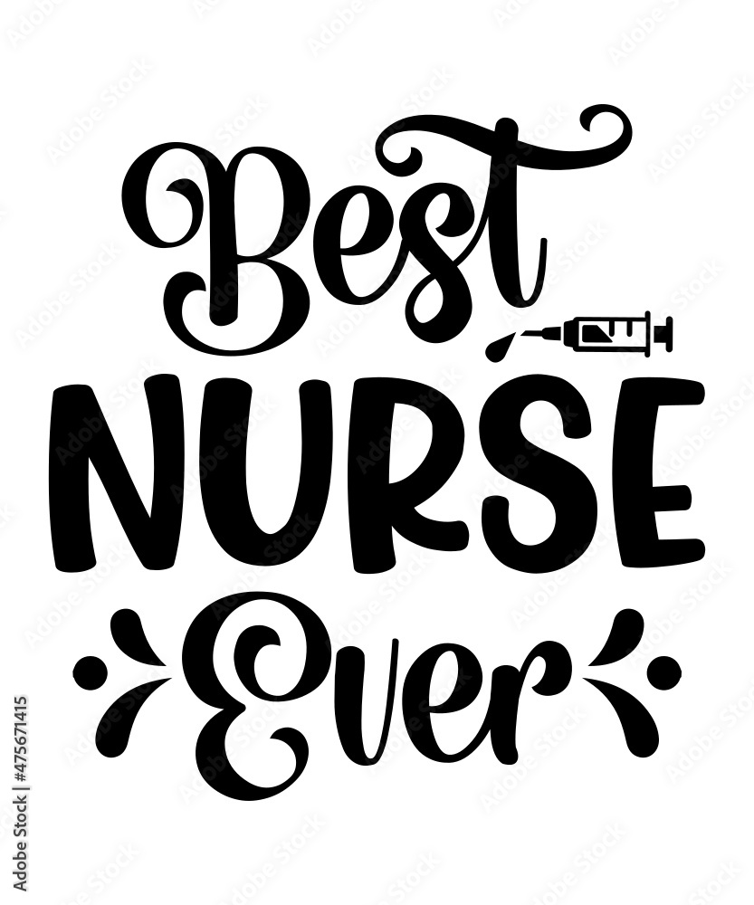 Obraz premium Nurse SVG Bundle, Nurse Quotes SVG, Doctor Svg, Nurse Superhero, Nurse Svg Heart, Nurse Life, Stethoscope, Cut Files For Cricut, Silhouette