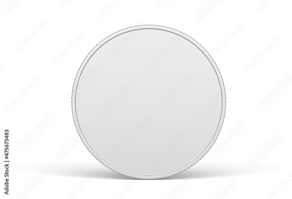 blank silver medal or coin mockup for your design blank silver medal or coin mockup for your design