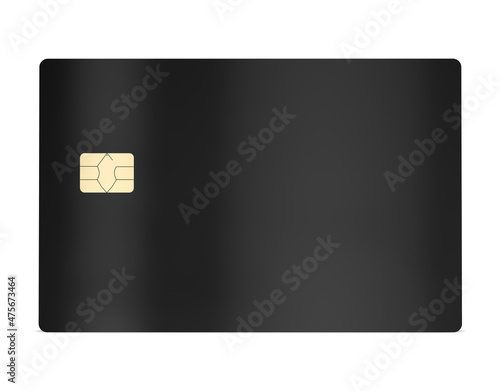 bank plastic credit card mockup isolated