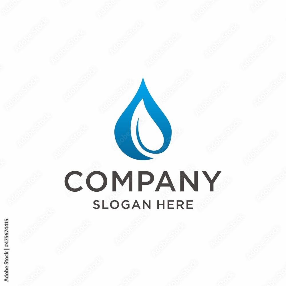 Nature drop logo vector Nature drop logo vector