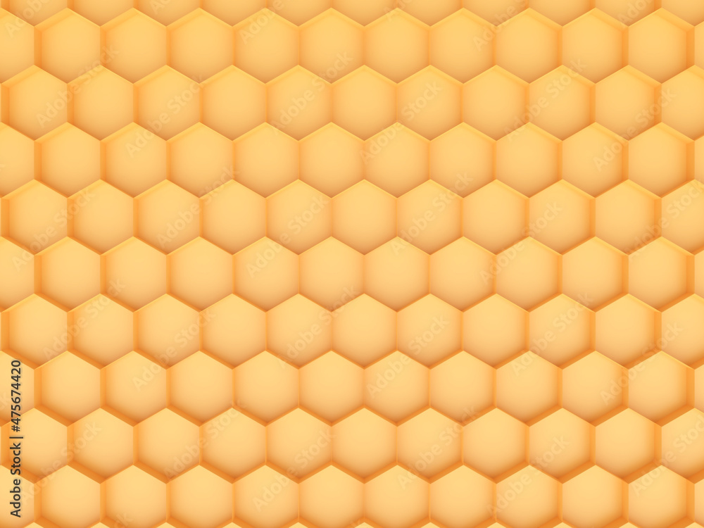 Illustration of 3d honeycomb background with texture cells Illustration of 3d honeycomb background with texture cells