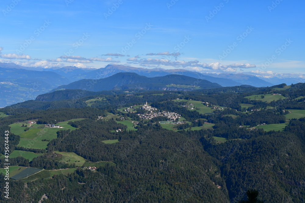 Beautiful landscape in Southtyrol with view to Radein