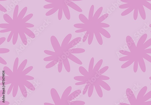 Floral simple seamless pattern with flower for fabrics and textiles and packaging 