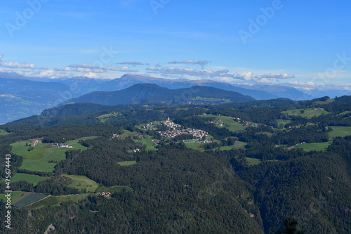 Obraz na płótnie Beautiful landscape in Southtyrol with view to Radein w salonie