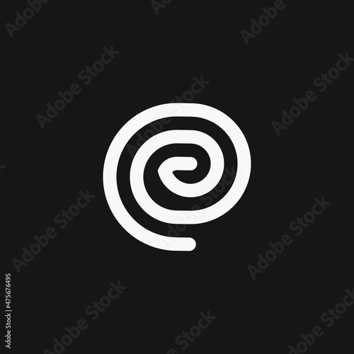 Spiral logo concept. Swirl ideas for modern simple logo.