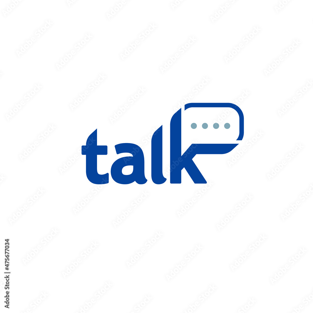 Bubble and Talk Logo Design. Vector Illustration. Bubble and Talk Logo Design. Vector Illustration.