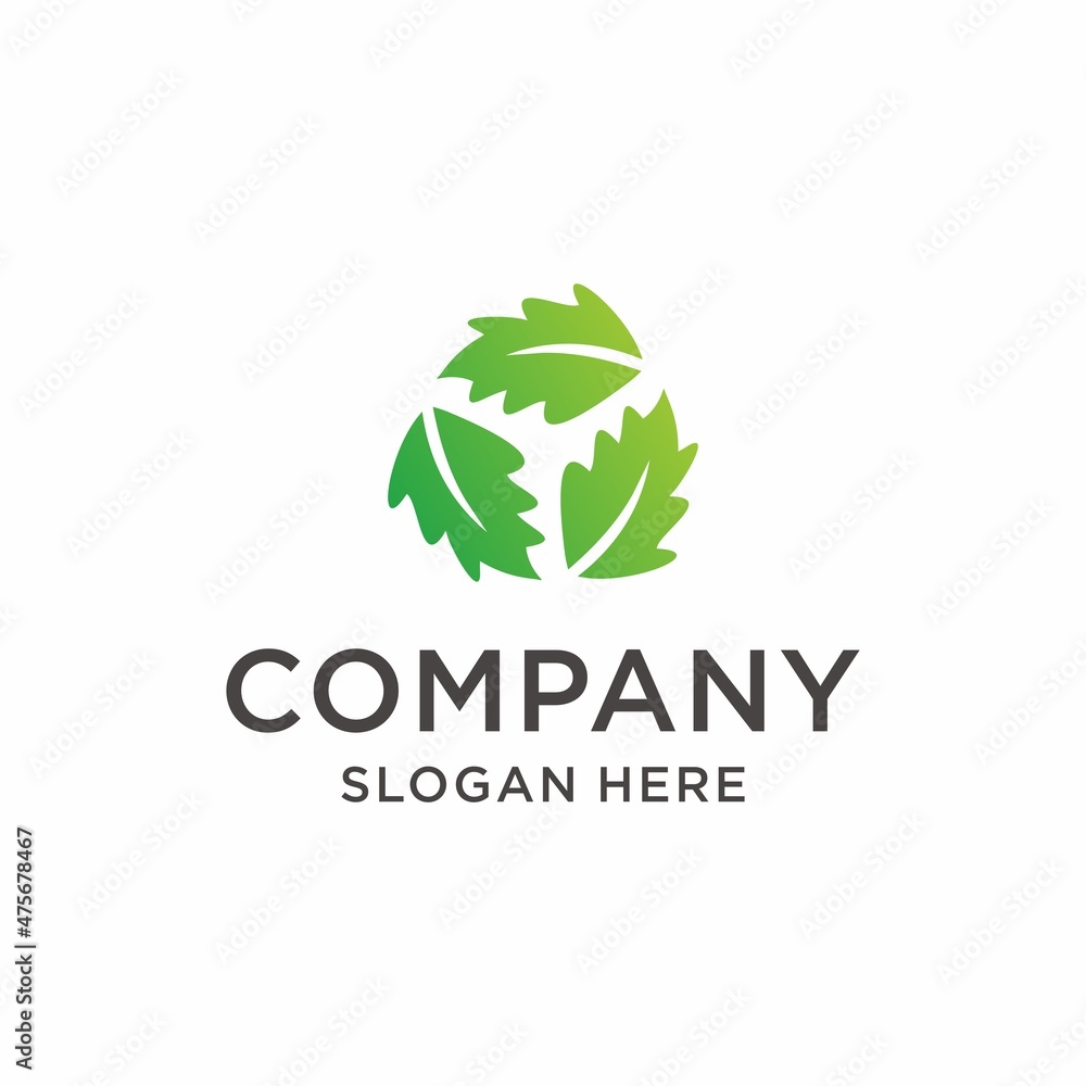 Oak leaf logo vector