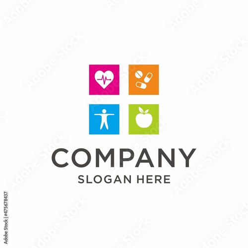 Program health logo vector