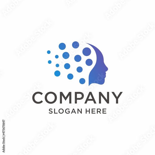 People brain psychology logo