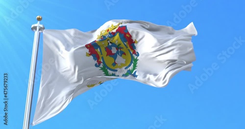 Guanajuato Flag, Mexico. Loop photo
