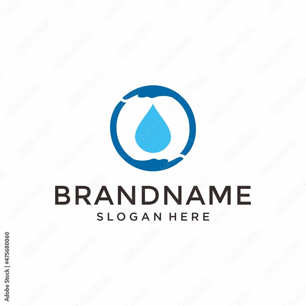 Droop Water logos collection for companies in flat style vector Droop Water logos collection for companies in flat style vector
