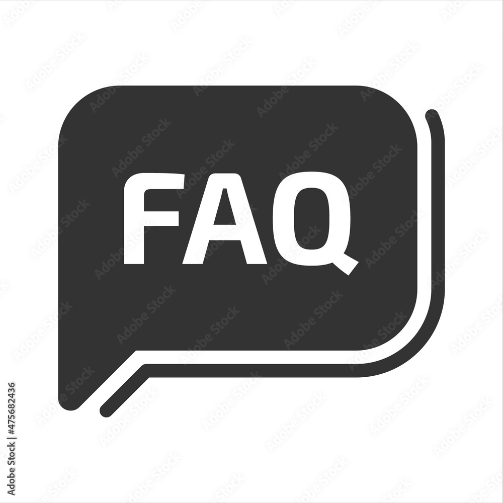 faq speech bubble vector icon isolated on white background. faq speech bubble stock vector illustration for web, mobile app and ui design faq speech bubble vector icon isolated on white background. faq speech bubble stock vector illustration for web, mobile app and ui design