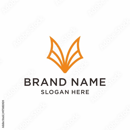 Fox monoline logo design inspiration