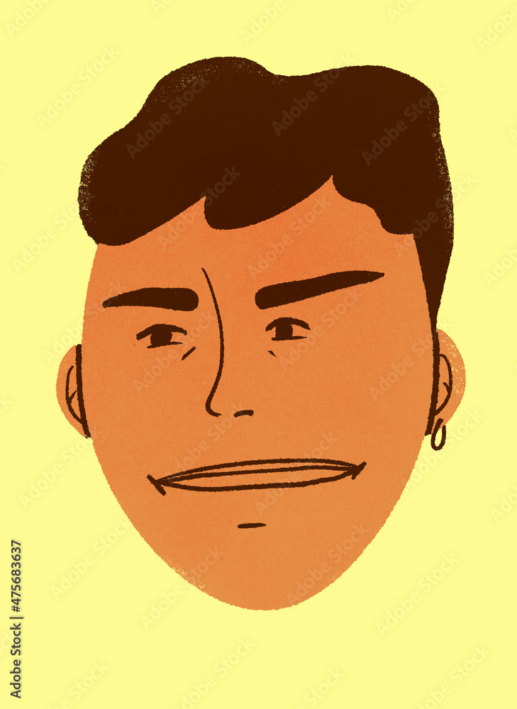 Non binary person with angry expression Non binary person with angry expression