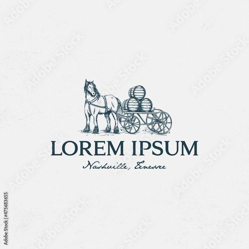 Horse beer vintage logo