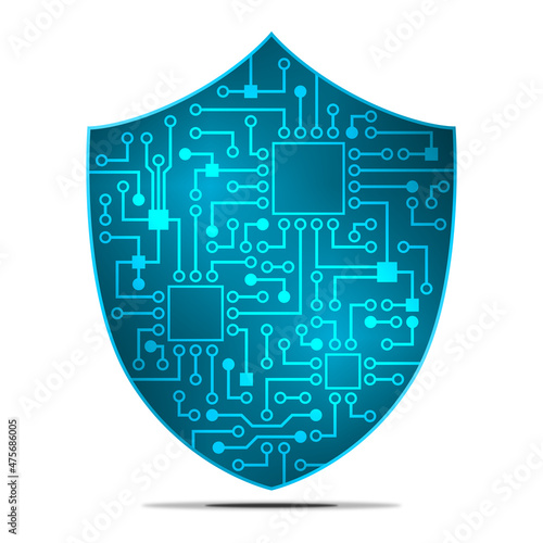 Bouclier et Protection Bleu