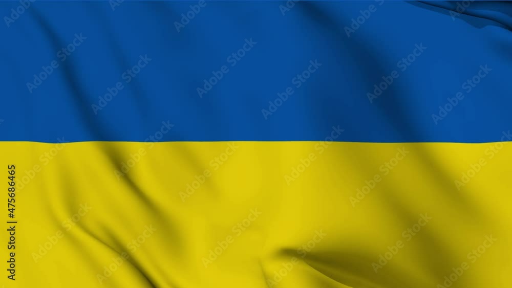 Waving flag of Ukraine animation. Abstract background. Waving flag of Ukraine animation. Abstract background.
