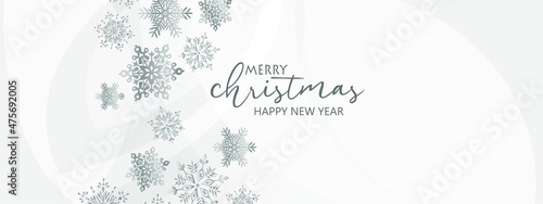 christmas card with snowflakes