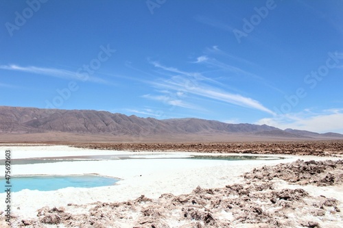 Hidden lagoons Baltinache (Lagunas Escondidas de Baltinache) Atacama Desert, Chile. South America. © LMedeiros