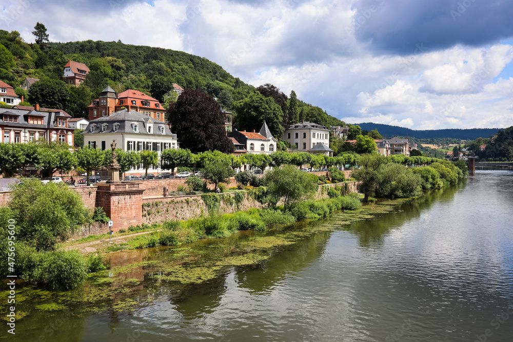Heidelberg's landscape over the river