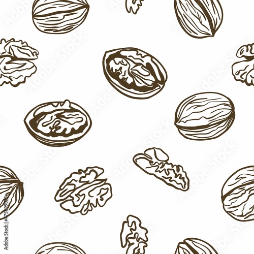 Vector pattern with walnut