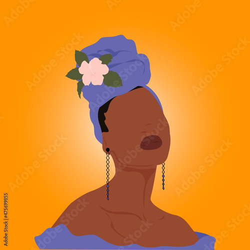 silhouette of a woman with flower