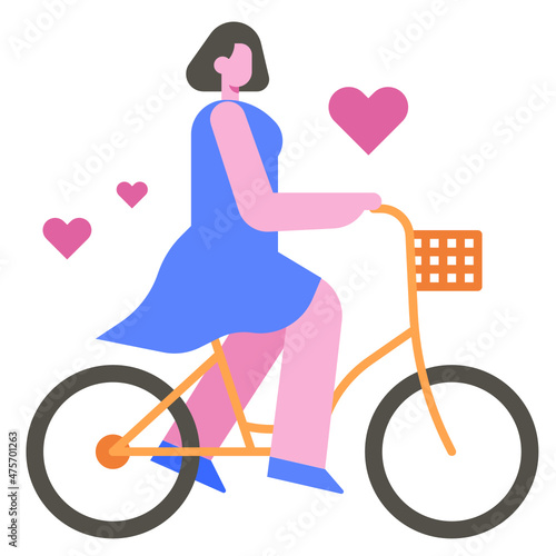 bicycle flat icon