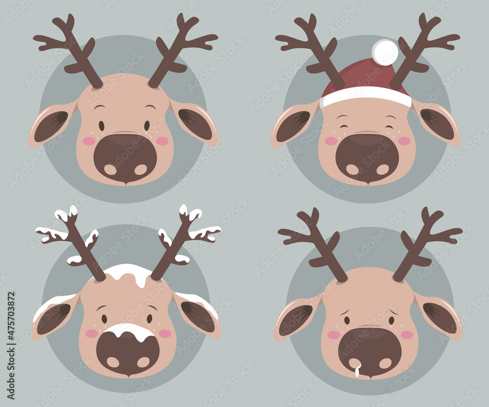 christmas reindeer set christmas reindeer set