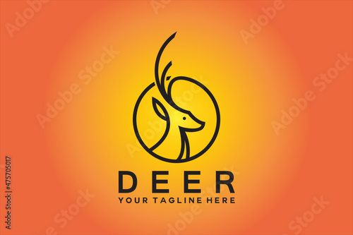 deer head icon outline