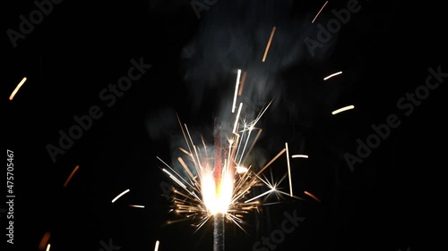 Wallpaper Mural Close-up of firework sparkler burning. Festive fire.  Torontodigital.ca