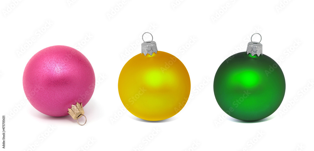 Christmas ball New Year's isolated on white background