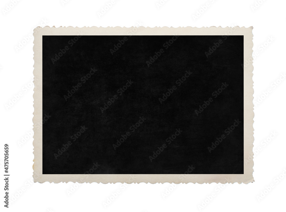 Blank old photo isolated on white background Blank old photo isolated on white background