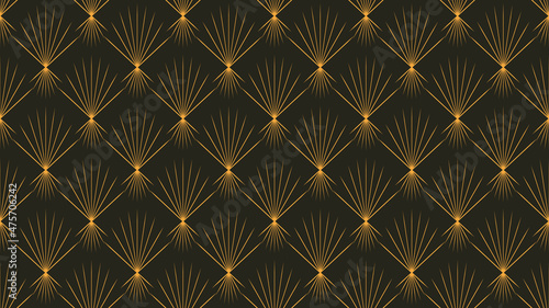 Elegant art deco geometric pattern abstract digital vector art.
