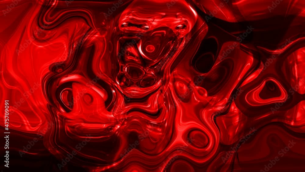 red color silky liquid effect, Abstract glossy liquid background red color silky liquid effect, Abstract glossy liquid background
