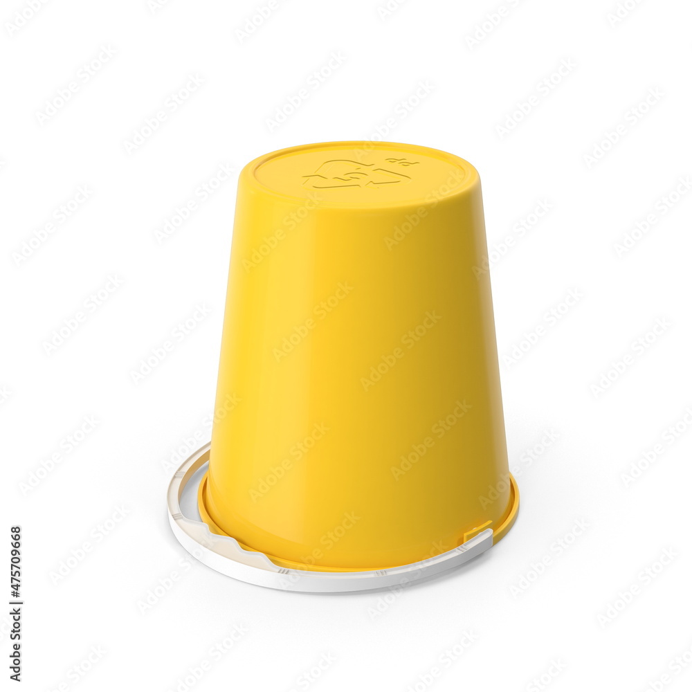 Fototapeta premium 3D Illustration of a realistic plastic bucket