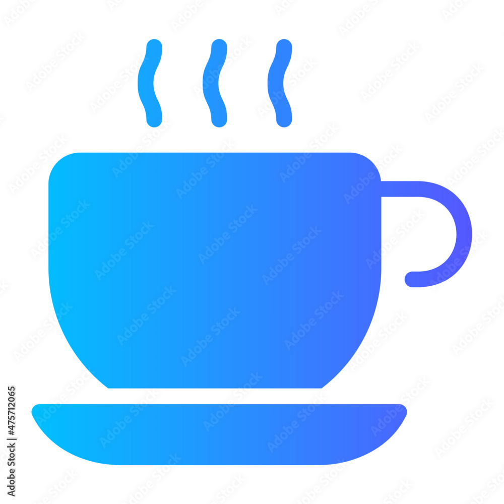 hot coffee gradient icon hot coffee gradient icon