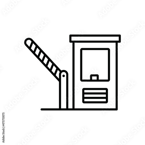 toll plaza barrier icon
