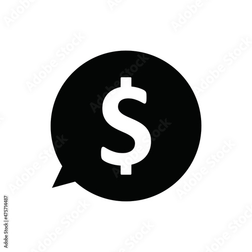 dollar sign on white