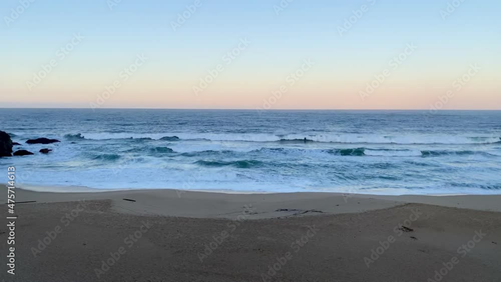 Early winter morning at Montara Beach in California Early winter morning at Montara Beach in California