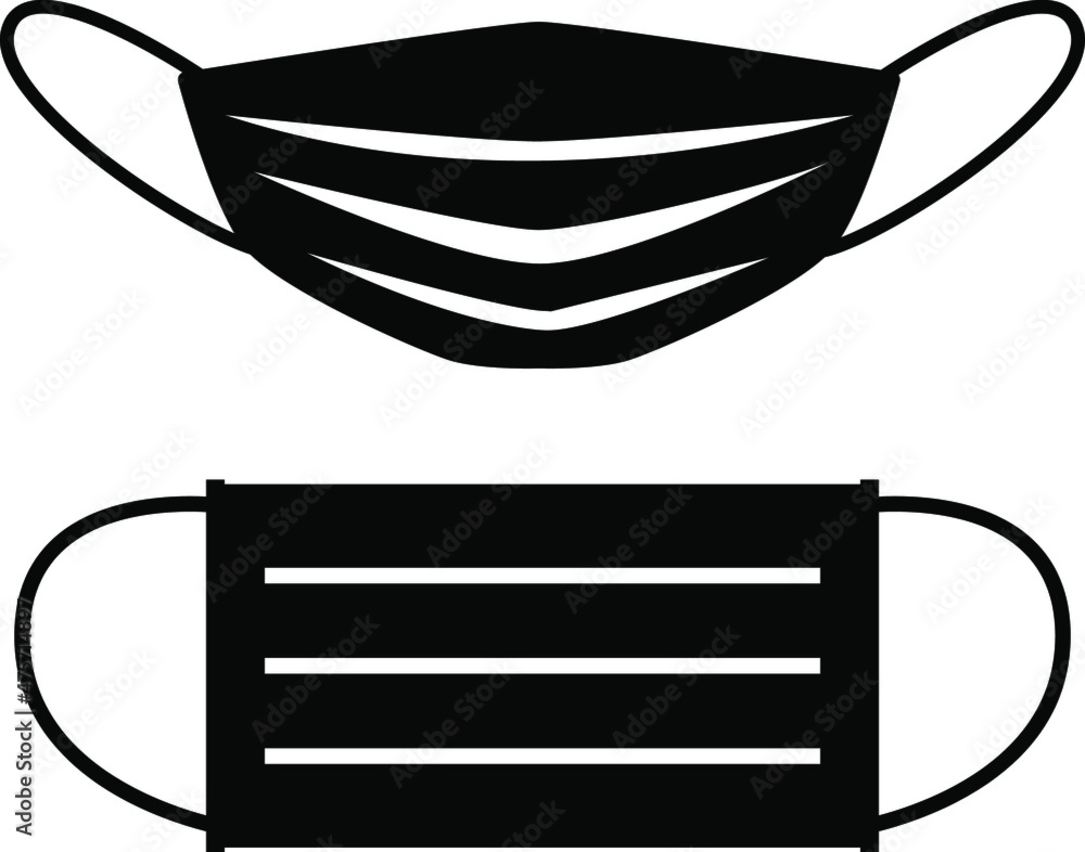 Medical masks. Health symbol flat style. Corona Virus 2022. design website icon, logo, app, UI