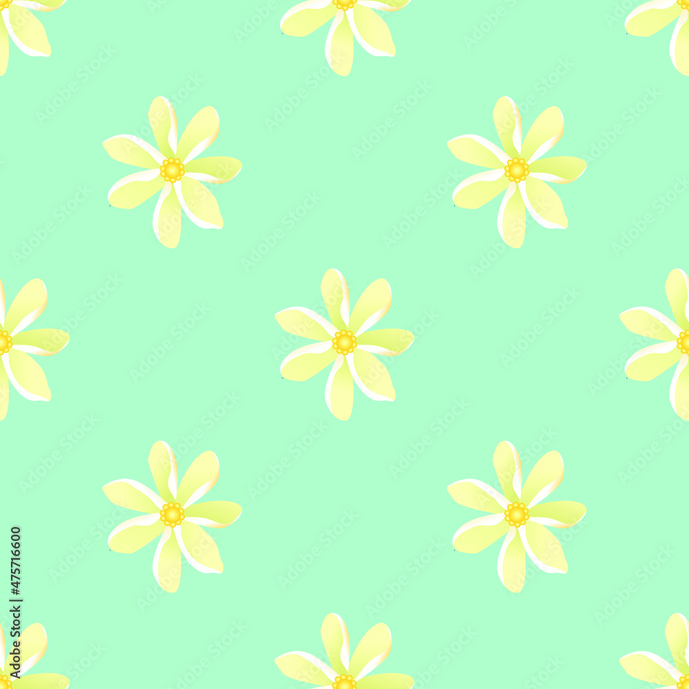 seamless pattern floral. vector illustration with leaves