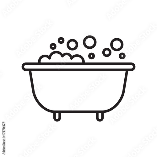 illustration of a bath