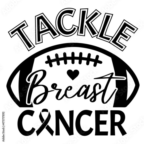tackle breast cancer logo inspirational quotes typography lettering design