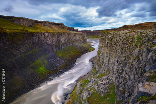 Valley of Jokulsa a Fjollum river in Vatnajokull National Park  Iceland