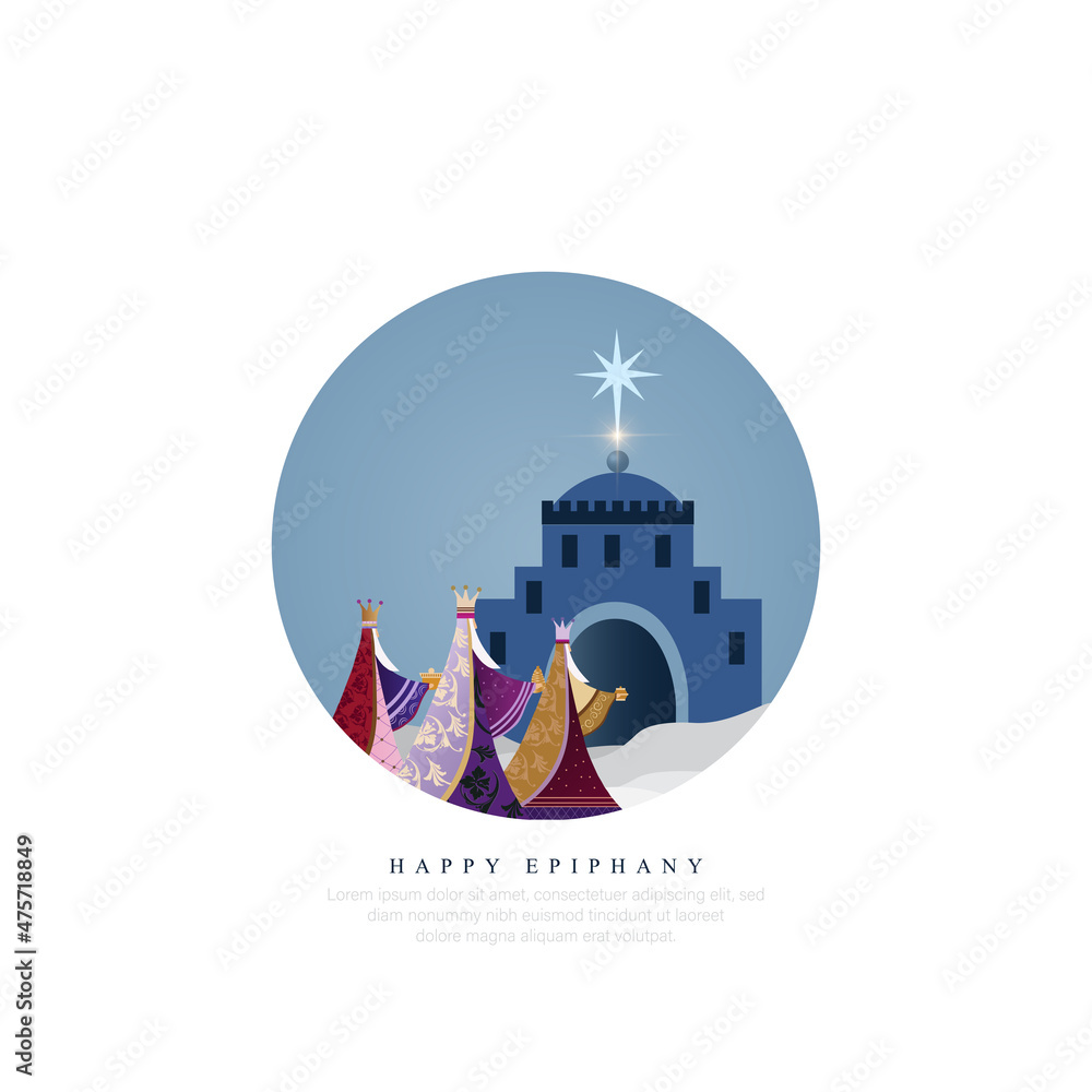 vector illustration Epiphany is a Christian festival. vector	