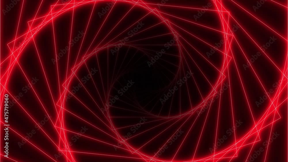 An endless rotating red tunnel into a black hole. Seamless video for audiovisual performances, light shows, nightclubs. An endless rotating red tunnel into a black hole. Seamless video for audiovisual performances, light shows, nightclubs.