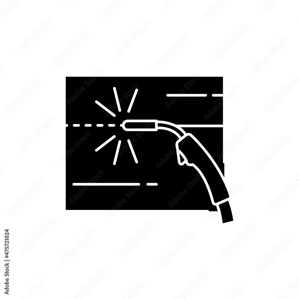 Welding olor line icon. Pictogram for web page, mobile app, promo.